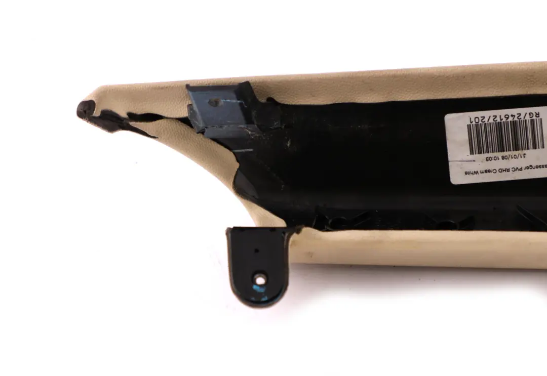 Knee Protection Left N/S Trim Cover Cream White to BMW Mini Cooper R55 R56 R57 with Part number 2752121 BMW Mini Cooper R55 R56 R57 Knee Protection Left N/S Trim Cover Cream White - SKU rhd-2751142-1 - Part number 2752121