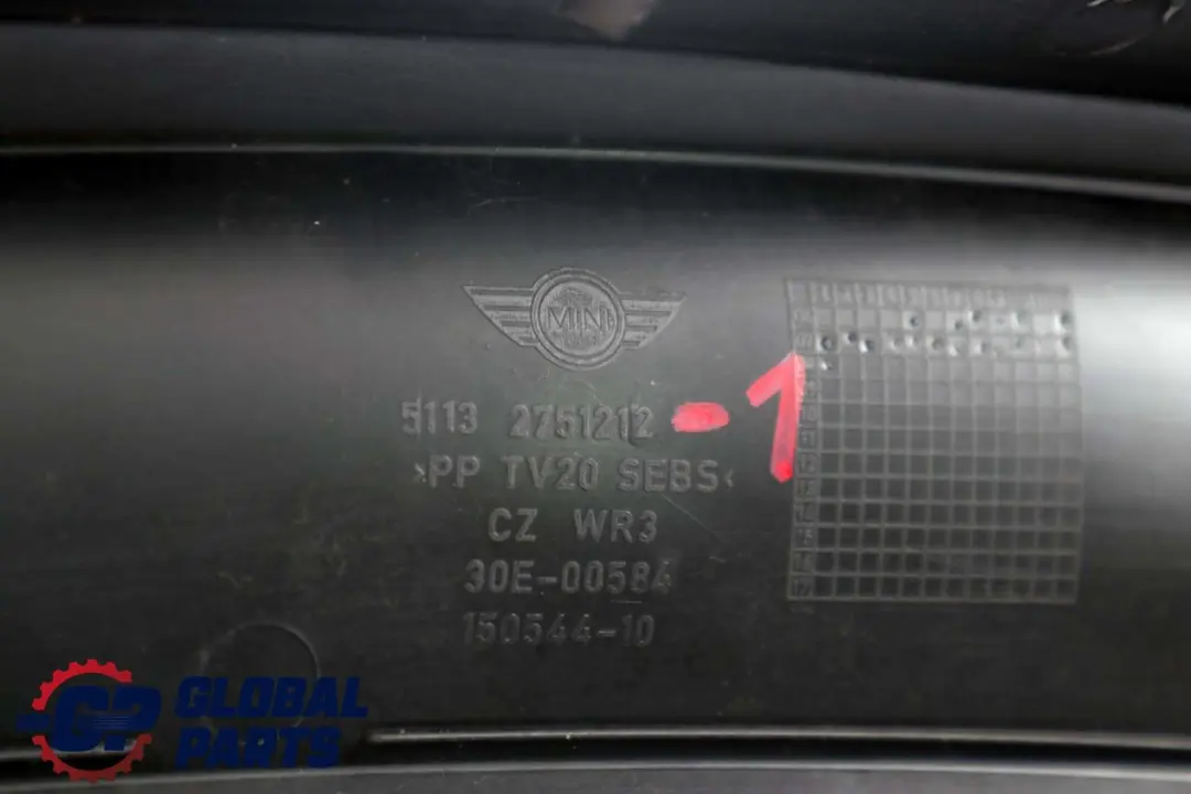 Apron Scuttle Cover Trim Left N/S to BMW Mini Cooper One 1 R55 R56 R57 LCI with Part number 2751212 BMW Mini Cooper One 1 R55 R56 R57 LCI Apron Scuttle Cover Trim Left N/S - SKU rhd-2751212-2 - Part number 2751212