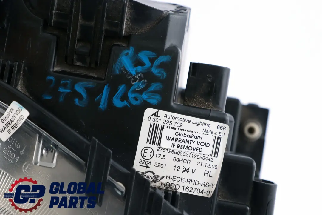 HEADLIGHT RIGHT O/S TURN INDICATOR YELLOW to MINI ONE COOPER R55 R56 R57 R58 with Part number 2751266 MINI ONE COOPER R55 R56 R57 R58 HEADLIGHT RIGHT O/S TURN INDICATOR YELLOW - SKU rhd-2751266 - Part number 2751266