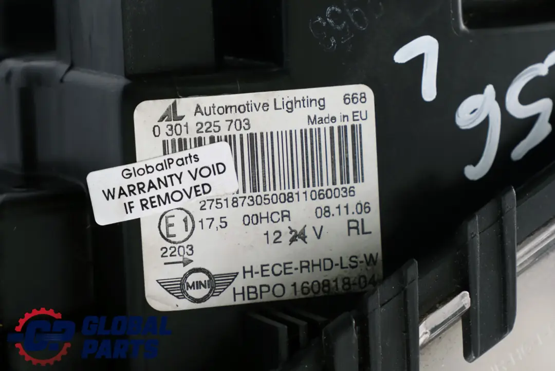 Headlight Turn Indicator White Left N/S to MINI One Cooper R55 R56 R57 R58 R59 with Part number 2751873 MINI One Cooper R55 R56 R57 R58 R59 Headlight Turn Indicator White Left N/S - SKU rhd-2751873 - Part number 2751873