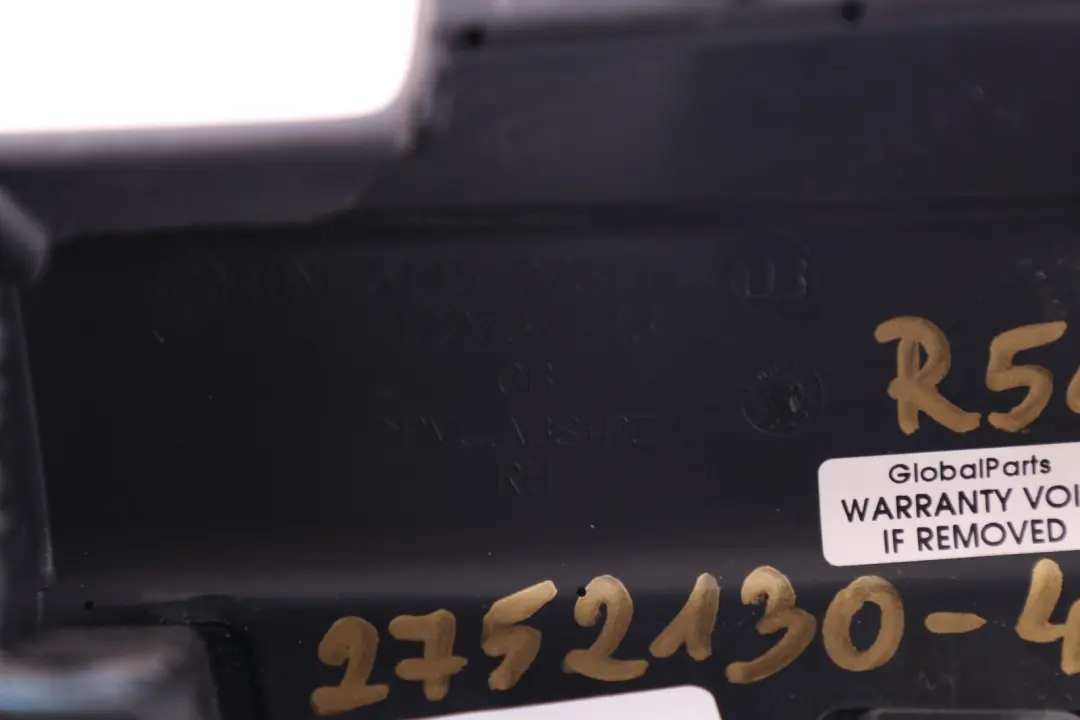 Driver's Side Knee Protection Right O/S Dark Grey to BMW Mini Cooper 4 R55 R56 R57 with Part number 2751144 BMW Mini Cooper 4 R55 R56 R57 Driver's Side Knee Protection Right O/S Dark Grey - SKU rhd-2752130-4 - Part number 2751144