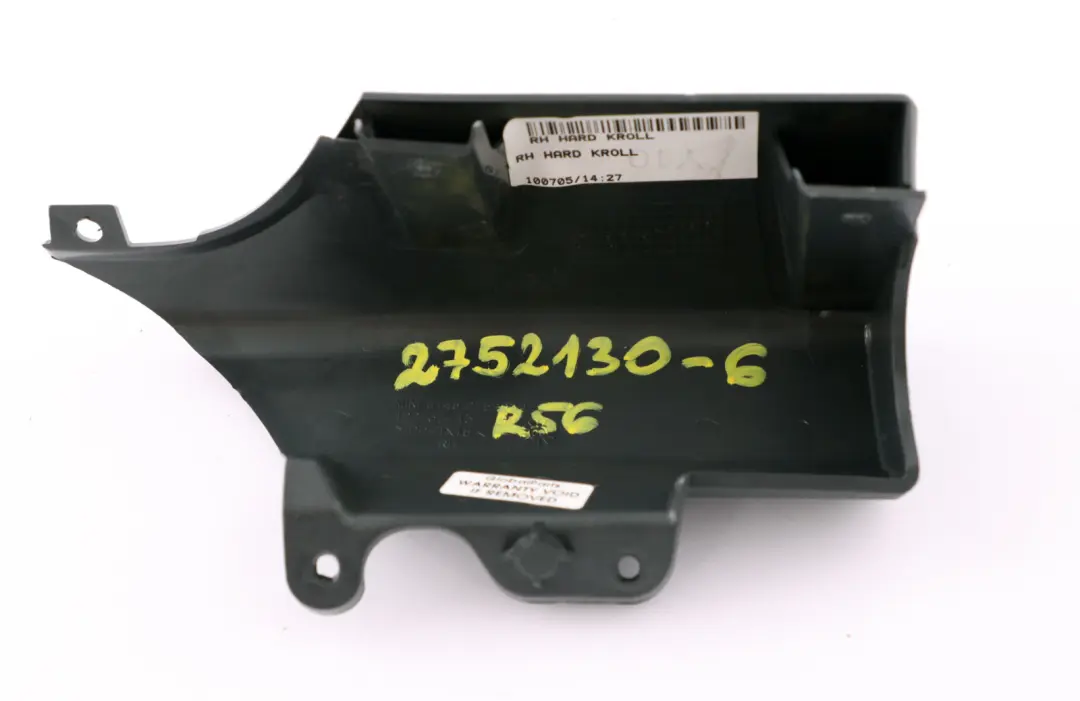 Driver Side Knee Protection Dash Right O/S Dark Grey to BMW Mini Cooper 6 R55 R56 with Part number 2752130 BMW Mini Cooper 6 R55 R56 Driver Side Knee Protection Dash Right O/S Dark Grey - SKU rhd-2752130-6 - Part number 2752130