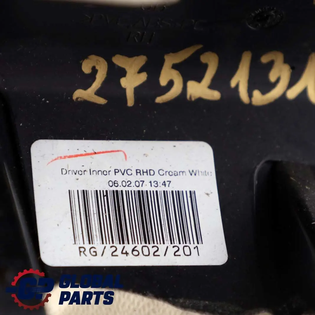 Knee Protection Driver Right O/S Trim Cream White to BMW Mini Cooper R55 R56 R57 with Part number 2752131 BMW Mini Cooper R55 R56 R57 Knee Protection Driver Right O/S Trim Cream White - SKU rhd-2752131 - Part number 2752131