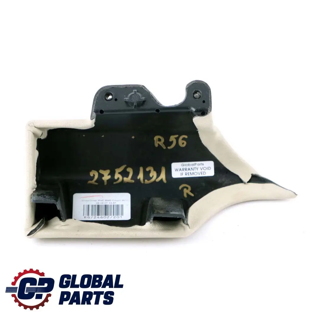Knee Protection Driver Right O/S Trim Cream White to BMW Mini Cooper R55 R56 R57 with Part number 2752131 BMW Mini Cooper R55 R56 R57 Knee Protection Driver Right O/S Trim Cream White - SKU rhd-2752131 - Part number 2752131