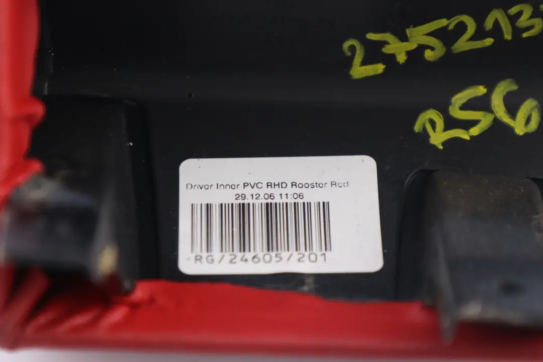 Knee Protection Right O/S Rooster Red to Mini Cooper R55 R56 R57 with Part number 2751144 Mini Cooper R55 R56 R57 Knee Protection Right O/S Rooster Red - SKU rhd-2752133 - Part number 2751144