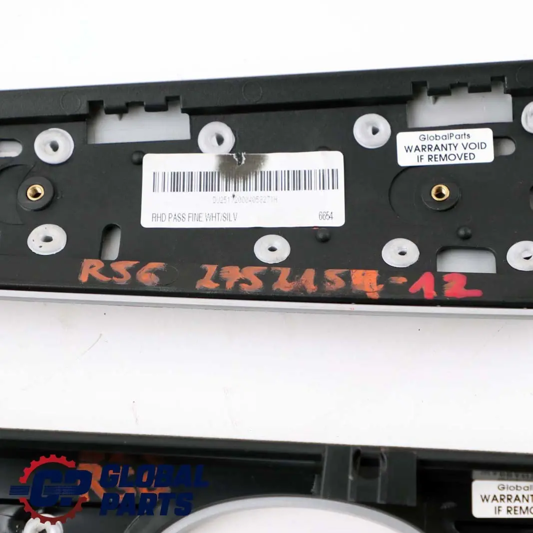 BMW MINI Cooper R55 R56 R57 R58 LCI 12 Dashboard Panel Trim Cover White Silver - SKU rhd-2752154-12 - Part number 2752154