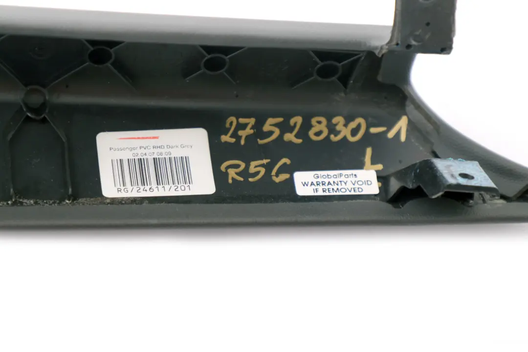 Knee Protection Passenger's Side Left N/S to BMW Mini Cooper 1 R55 R56 R57 with Part number 2752830 BMW Mini Cooper 1 R55 R56 R57 Knee Protection Passenger's Side Left N/S - SKU rhd-2752830-1 - Part number 2752830