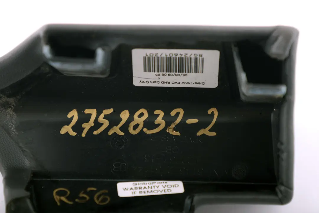 Knee Protection Driver's Side Trim to BMW Mini Cooper 2 R55 R56 R57 with Part number 2752832 BMW Mini Cooper 2 R55 R56 R57 Knee Protection Driver's Side Trim - SKU rhd-2752832-2 - Part number 2752832