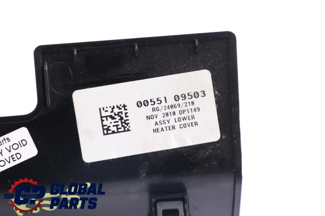 Heater cover centre console bottom 2752909 to BMW MINI Cooper One R55 R56 R57 LCI with Part number 51452752909 BMW MINI Cooper One R55 R56 R57 LCI Heater cover centre console bottom 2752909 - SKU rhd-2752909 - Part number 51452752909