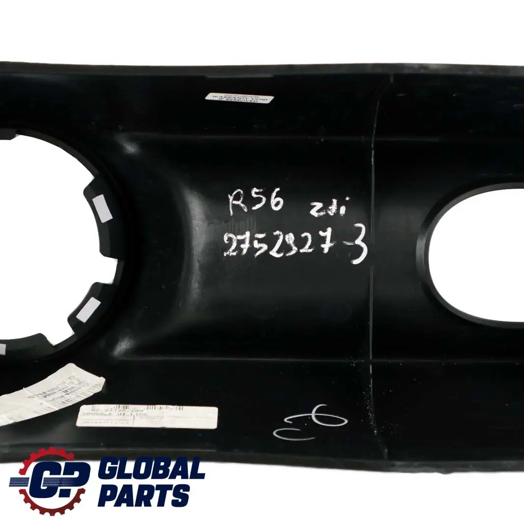 Centre Console Trim Cup Holder Carbon Black to BMW Mini Cooper One R55 R56 with Part number 2752927 BMW Mini Cooper One R55 R56 Centre Console Trim Cup Holder Carbon Black - SKU rhd-2752927-3 - Part number 2752927