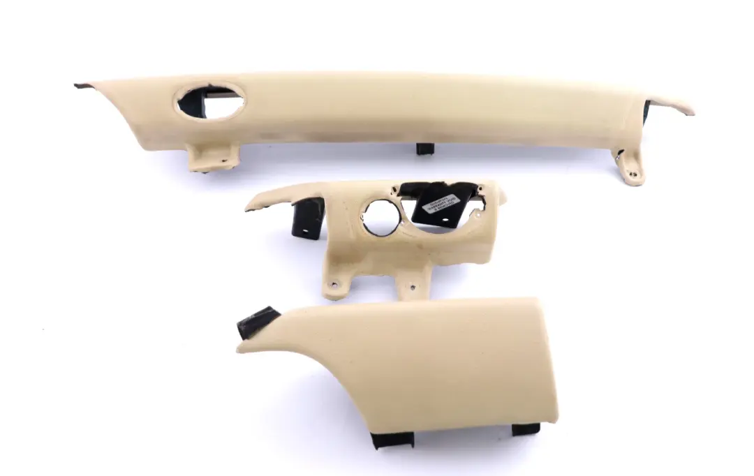 BMW Mini Cooper 10 R56 R57 Dashboard Dash Lower Trim Cover Set Kit Cream White - SKU rhd-2753317-10 - Part number 2753317