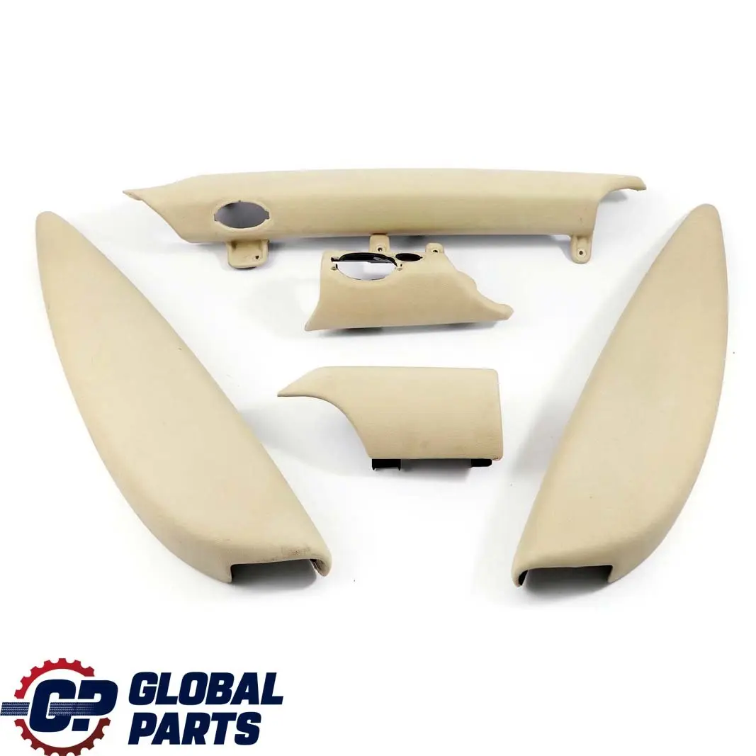 BMW Mini Cooper 3 R56 R57 Dashboard Dash Lower Trim Set Kit Cover Cream White