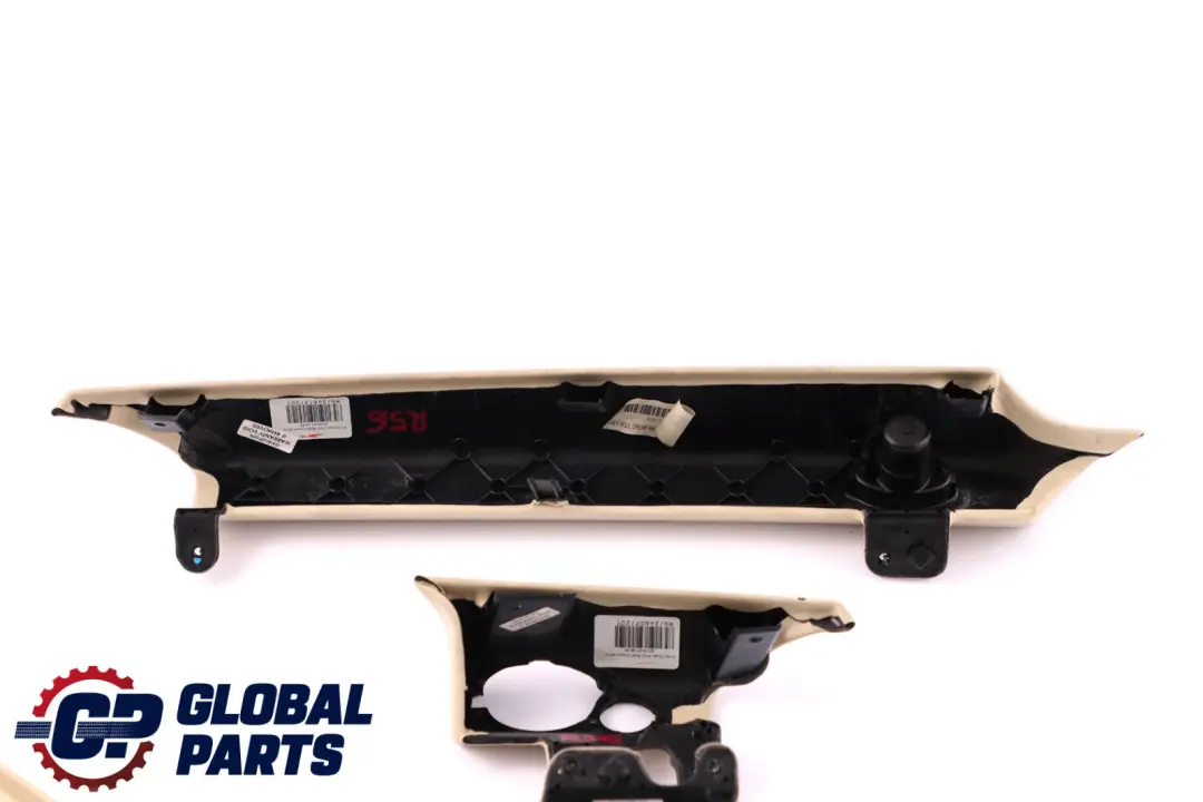 BMW Mini Cooper 6 R56 R57 Dashboard Dash Lower Trim Set Kit Cream White - SKU rhd-2753317-6 - Part number 2753317