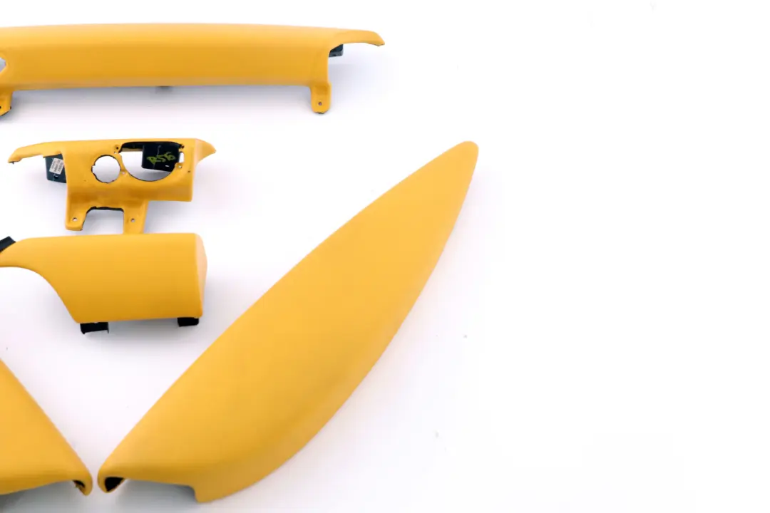 Dashboard Dash Lower Trim Cover Set Mellow Yellow to BMW Mini Cooper One 2 R55 R56 with Part number 2753323 BMW Mini Cooper One 2 R55 R56 Dashboard Dash Lower Trim Cover Set Mellow Yellow - SKU rhd-2753323-2 - Part number 2753323