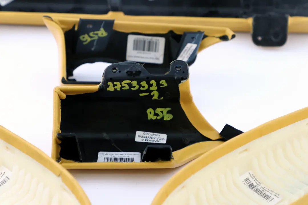 Dashboard Dash Lower Trim Cover Set Mellow Yellow to BMW Mini Cooper One 2 R55 R56 with Part number 2753323 BMW Mini Cooper One 2 R55 R56 Dashboard Dash Lower Trim Cover Set Mellow Yellow - SKU rhd-2753323-2 - Part number 2753323