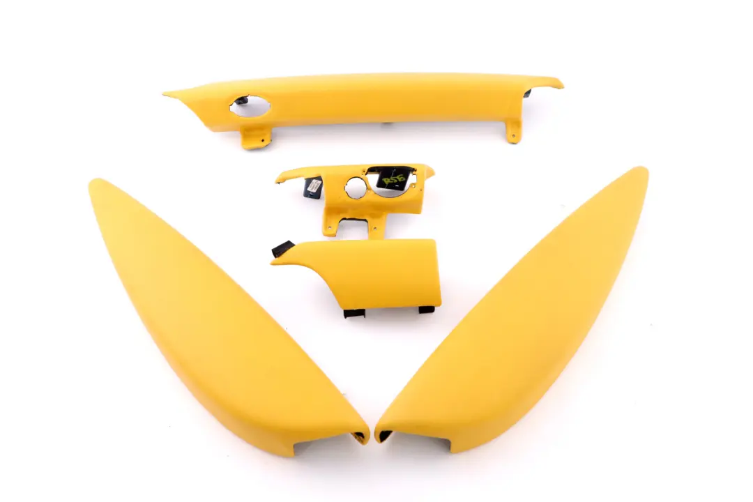 Dashboard Dash Lower Trim Cover Set Mellow Yellow to BMW Mini Cooper One 2 R55 R56 with Part number 2753323 BMW Mini Cooper One 2 R55 R56 Dashboard Dash Lower Trim Cover Set Mellow Yellow - SKU rhd-2753323-2 - Part number 2753323