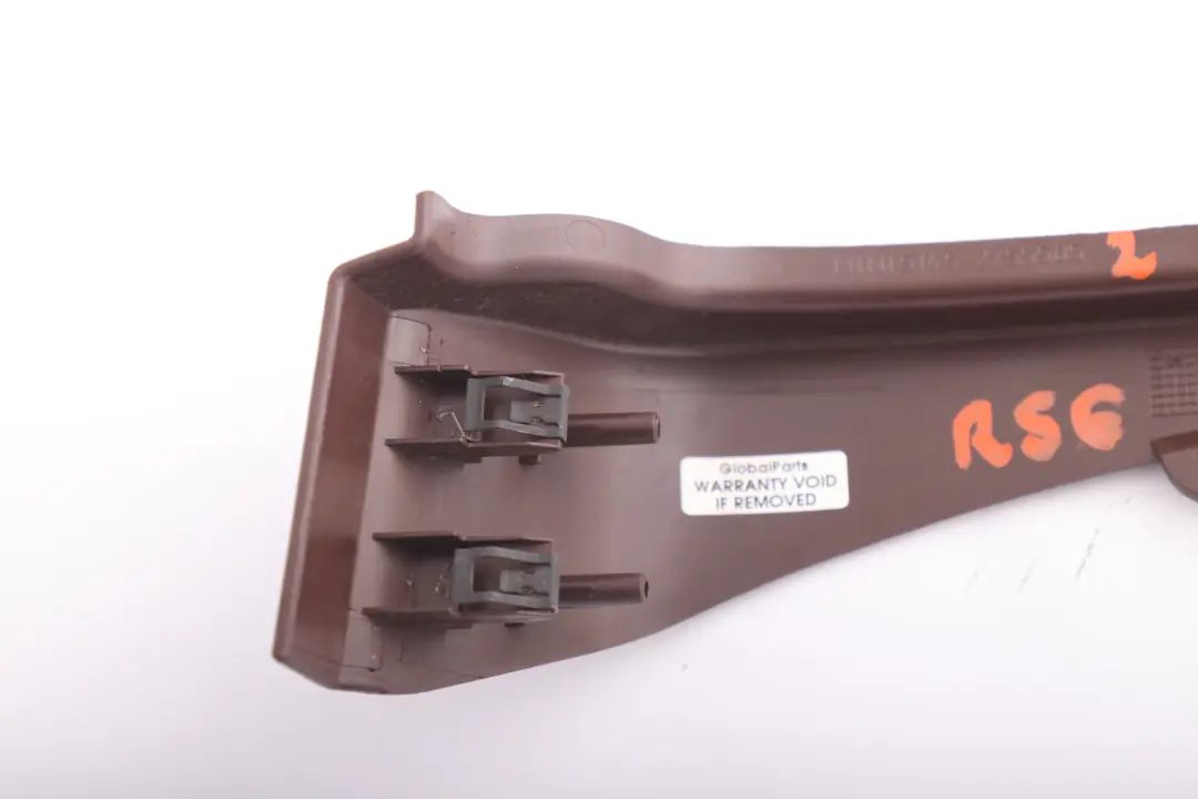 Dashboard Trim Bottom Left N/S Hot Chocolate to BMW Mini R55 R57 LCI Cover with Part number 2756277 BMW Mini R55 R57 LCI Cover Dashboard Trim Bottom Left N/S Hot Chocolate - SKU rhd-2755585-2 - Part number 2756277