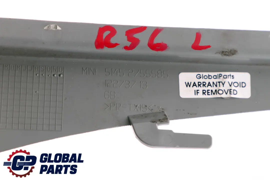 BMW Mini R56 R56N LCI Cover Dashboard Trim Bottom Left N/S Gotham Grey - SKU rhd-2755585-4 - Part number 2755585