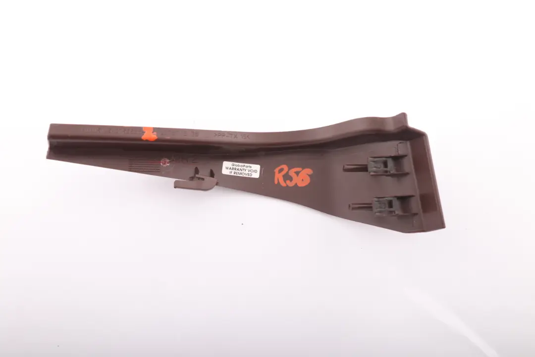 Dashboard Trim Bottom Right O/S Hot Chocolate to BMW Mini R55 R57 LCI Cover with Part number 7267056 BMW Mini R55 R57 LCI Cover Dashboard Trim Bottom Right O/S Hot Chocolate - SKU rhd-2755586-2 - Part number 7267056