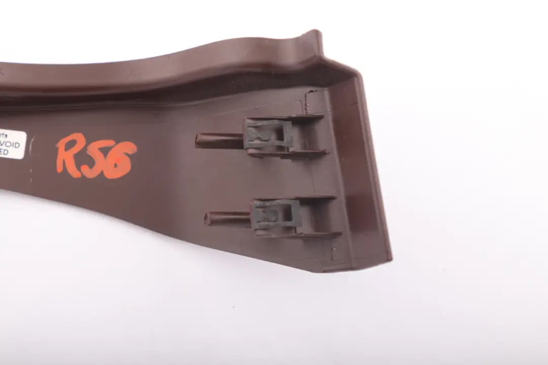 Dashboard Trim Bottom Right O/S Hot Chocolate to BMW Mini R55 R57 LCI Cover with Part number 7267056 BMW Mini R55 R57 LCI Cover Dashboard Trim Bottom Right O/S Hot Chocolate - SKU rhd-2755586-2 - Part number 7267056