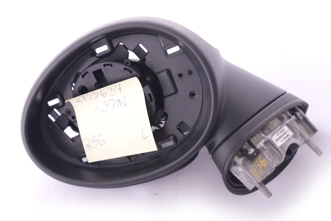 Mini Cooper One R55 R56 R57 N/S Left Passenger Side Door Wing Mirror Base - SKU rhd-2755637-3PIN - Part number 2755637