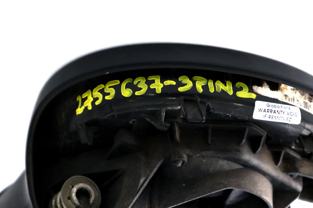 Left Side Door Wing Mirror Base 3 Pins to BMW Mini Cooper One 2 R55 R56 N/S with Part number 2755637 BMW Mini Cooper One 2 R55 R56 N/S Left Side Door Wing Mirror Base 3 Pins - SKU rhd-2755637-3PIN2 - Part number 2755637