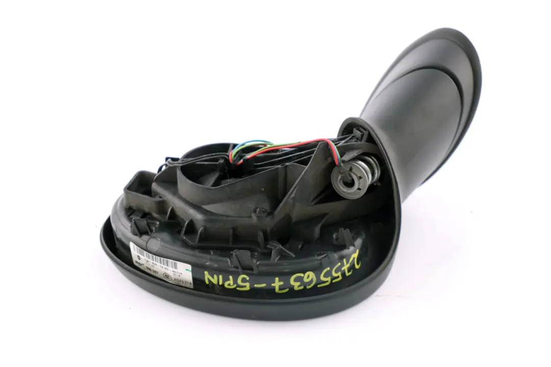 Left Passenger Side Door Wing Mirror Heated Base to Mini Cooper One R55 R56 N/S with Part number 2755637 Mini Cooper One R55 R56 N/S Left Passenger Side Door Wing Mirror Heated Base - SKU rhd-2755637-5PIN - Part number 2755637