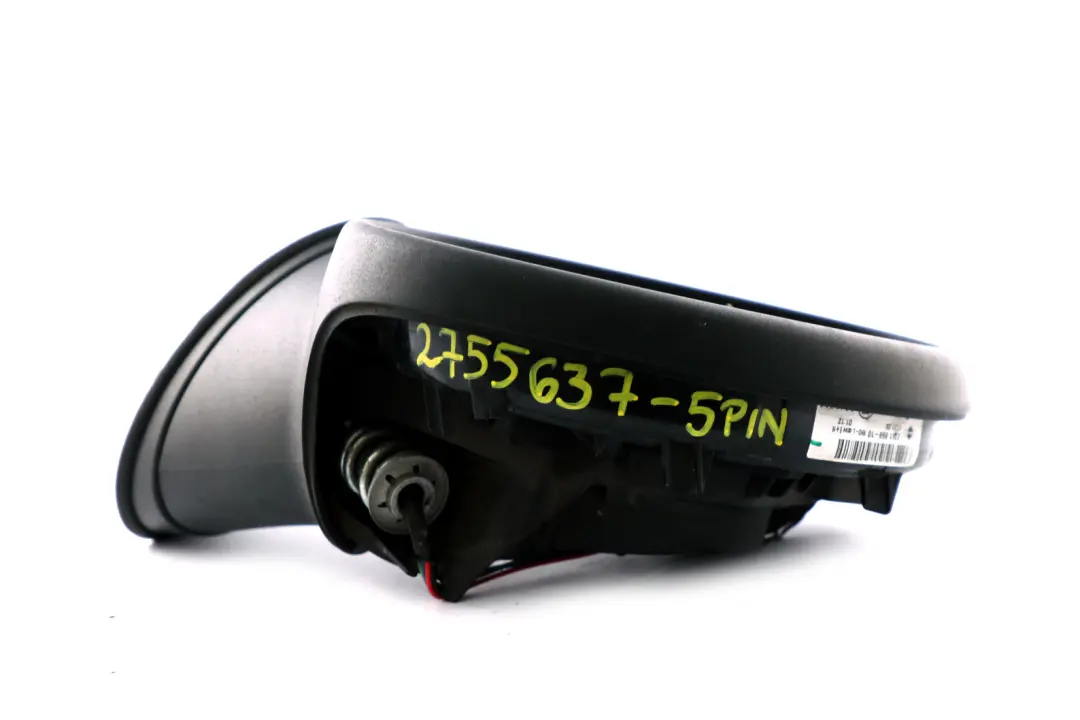Left Passenger Side Door Wing Mirror Heated Base to Mini Cooper One R55 R56 N/S with Part number 2755637 Mini Cooper One R55 R56 N/S Left Passenger Side Door Wing Mirror Heated Base - SKU rhd-2755637-5PIN - Part number 2755637