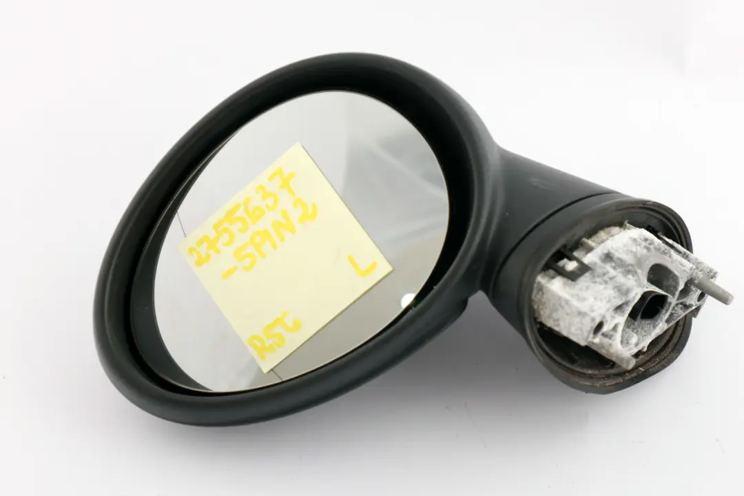 Left N/S Heated Door Wing Mirror Base With Glass to Mini Cooper One R55 R56 with Part number 2755637 Mini Cooper One R55 R56 Left N/S Heated Door Wing Mirror Base With Glass - SKU rhd-2755637-5PIN2 - Part number 2755637