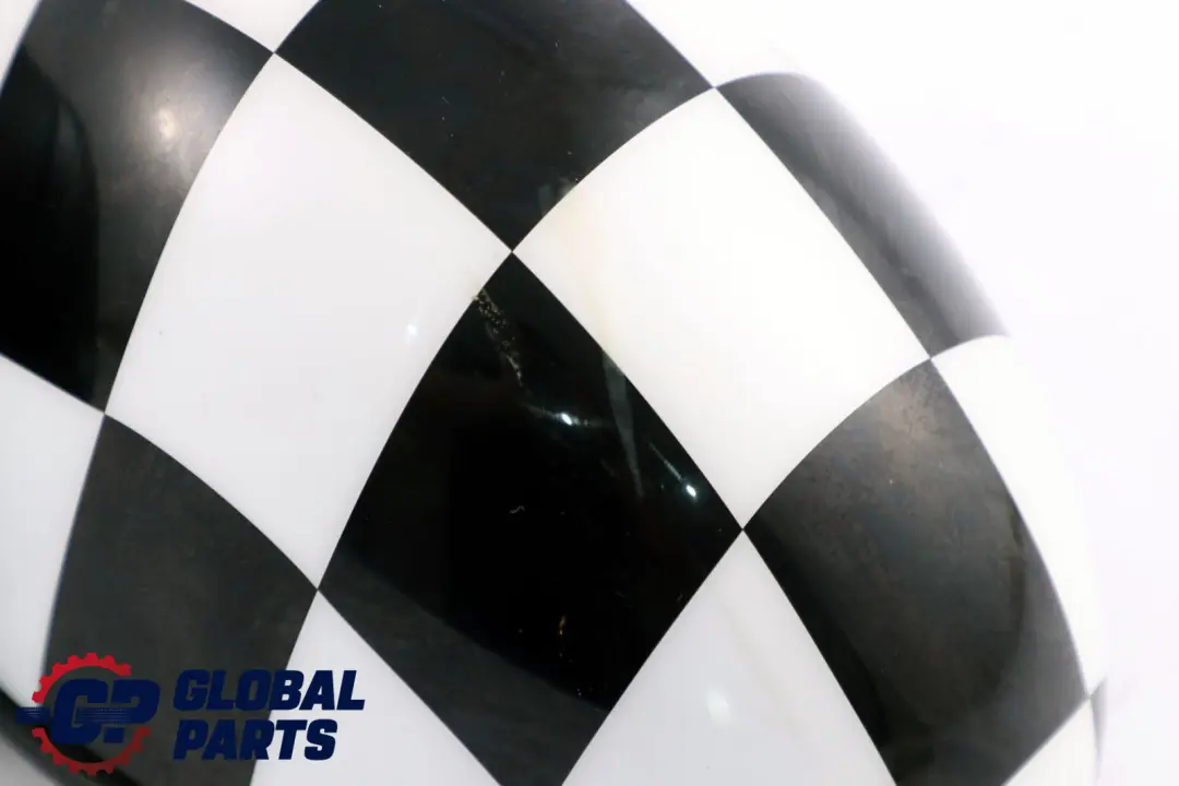 BMW Mini Cooper R55 R56 1 Left Door Wing Mirror N/S Checkered Black White - SKU rhd-2755637-CHK1 - Part number 2755637