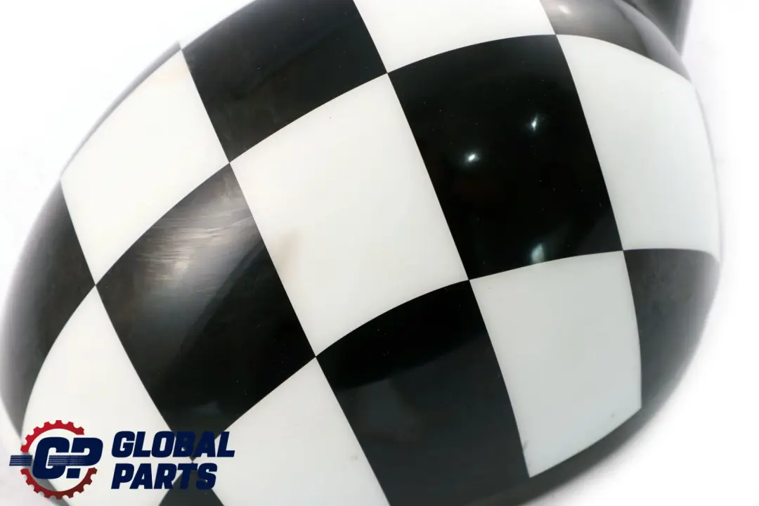 BMW Mini Cooper R55 R56 1 Left Door Wing Mirror N/S Checkered Black White - SKU rhd-2755637-CHK1 - Part number 2755637