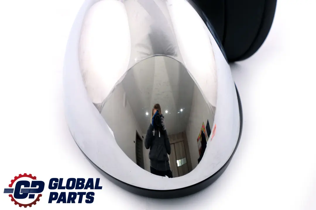 BMW Mini Cooper One 2 R55 R56 R57 Left Door Wing Mirror N/S Chrome 3 PINS - SKU rhd-2755637-CHR2 - Part number 2755637