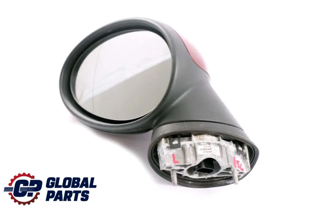 Left Door Wing Mirror N/S 3 Pins Nightfire Red to BMW Mini Cooper One R55 R56 R57 with Part number 2755637 BMW Mini Cooper One R55 R56 R57 Left Door Wing Mirror N/S 3 Pins Nightfire Red - SKU rhd-2755637-NR - Part number 2755637