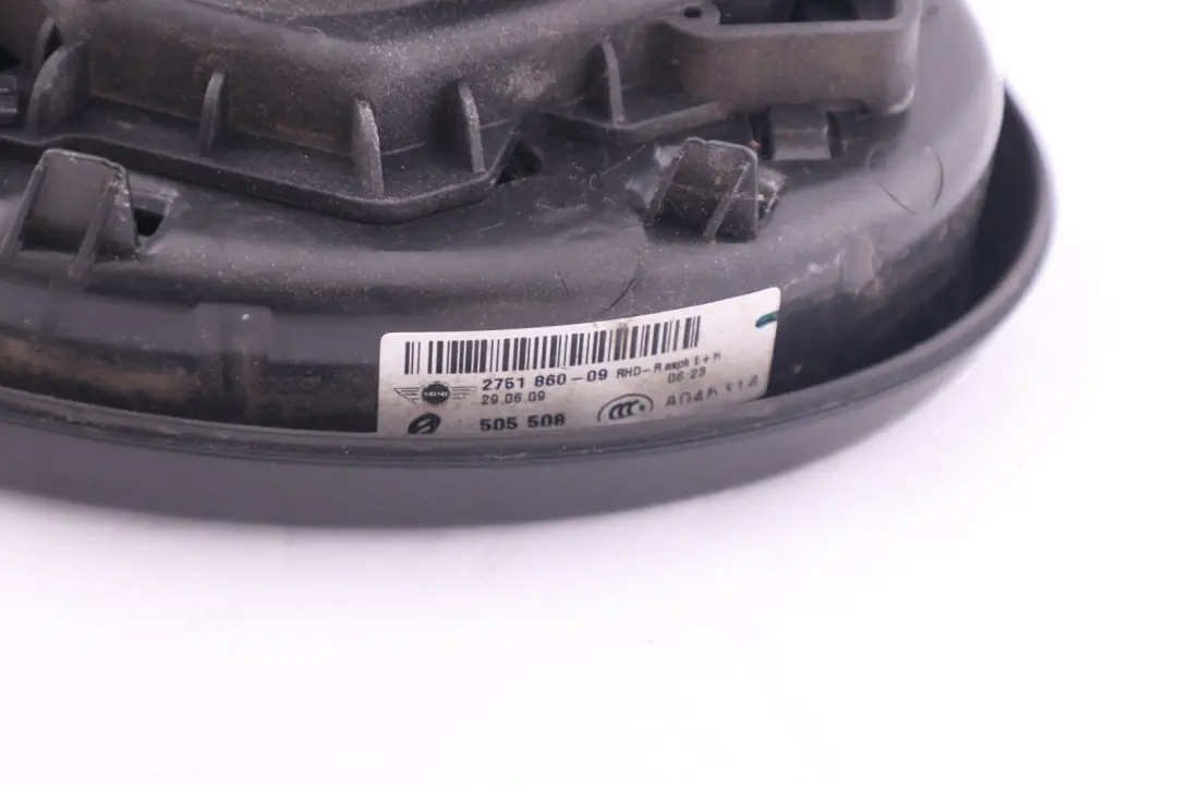 Right Driver Side O/S Door Wing Mirror Heated Base 5 Pin to Mini Cooper R55 R56 with Part number 2755638 Mini Cooper R55 R56 Right Driver Side O/S Door Wing Mirror Heated Base 5 Pin - SKU rhd-2755638-5PIN2 - Part number 2755638