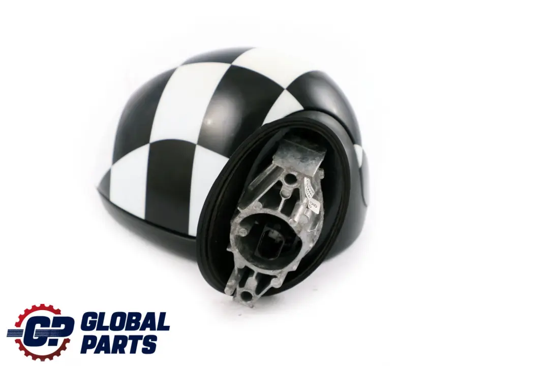 BMW Mini Cooper R55 R56 1 Right Door Wing Mirror O/S Checkered Black White - SKU rhd-2755638-CHK1 - Part number 2755638