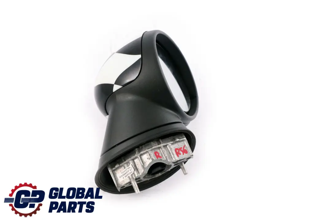 BMW Mini Cooper R55 R56 1 Right Door Wing Mirror O/S Checkered Black White - SKU rhd-2755638-CHK1 - Part number 2755638