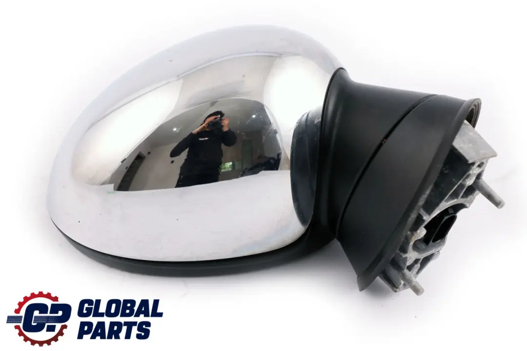 Right Driver's Door Wing Mirror O/S Chrome to BMW Mini Cooper One 4 R55 R56 R57 with Part number 2755638 BMW Mini Cooper One 4 R55 R56 R57 Right Driver's Door Wing Mirror O/S Chrome - SKU rhd-2755638-CHR4 - Part number 2755638