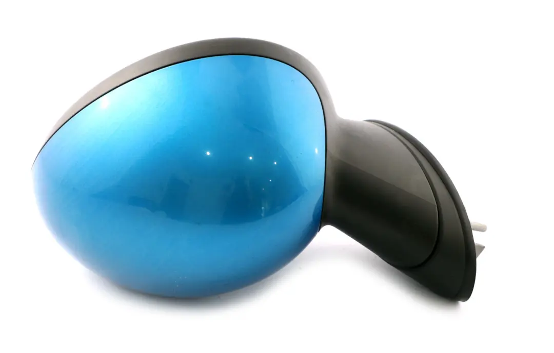 Right Door Wing Mirror O/S Laser Blue Metallic A59 to BMW Mini Cooper R55 R56 R57 with Part number 2755638 BMW Mini Cooper R55 R56 R57 Right Door Wing Mirror O/S Laser Blue Metallic A59 - SKU rhd-2755638-LAB - Part number 2755638