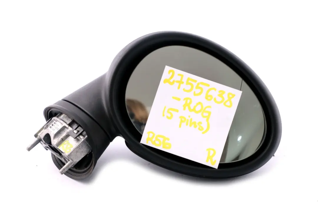 BMW Mini Cooper R55 R56 Right Heated Door Wing Mirror O/S Royal Grey Metallic - SKU rhd-2755638-ROG - Part number 2755638