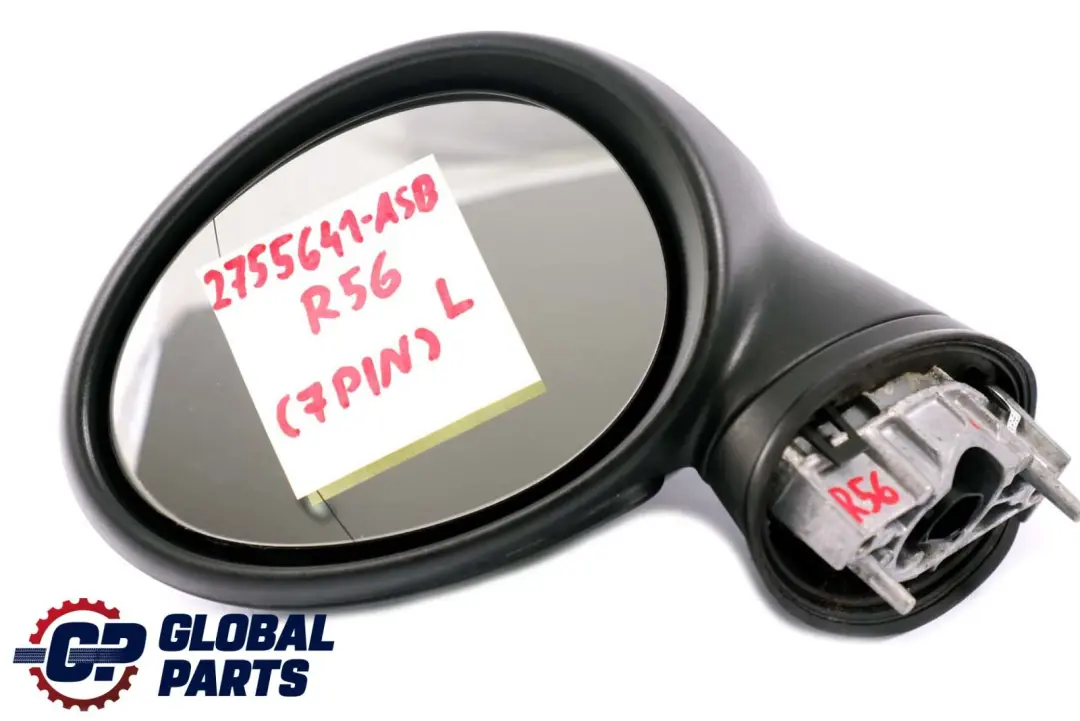 BMW Mini Cooper One R55 R56 Left Door Wing Mirror Power Fold N/S Astro Black - SKU rhd-2755641-ASB - Part number 2755641