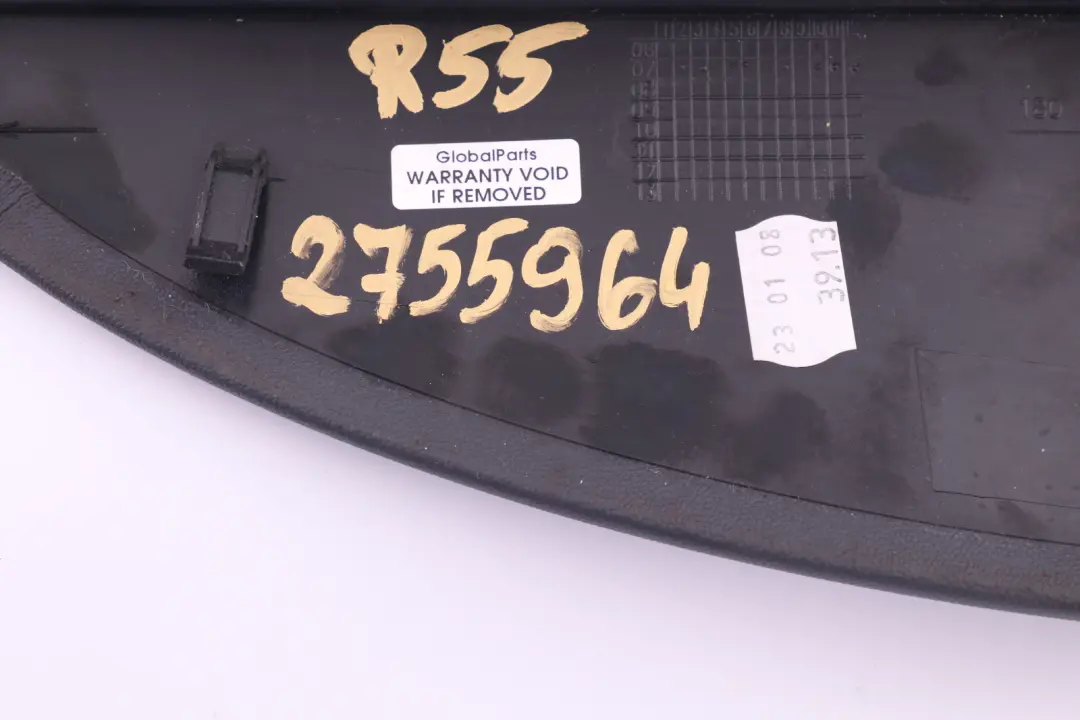 Mini One R55 Dashboard Dash Lower Trim Cover Set Dark Grey - SKU rhd-2755964 - Part number 2755964