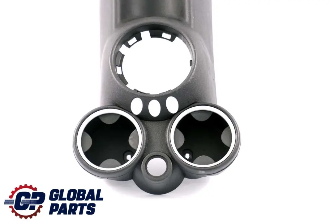 BMW Mini Cooper One R55 R56 Centre Console Silver Trim Cup Holder Carbon Black - SKU 2756156 - Part number 51162756156