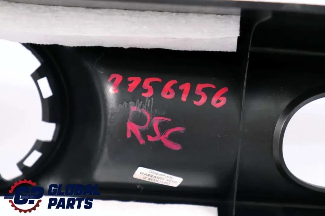  *BMW Mini Cooper One R55 R56 Mittelkonsole Zierbecherhalter Schwarz 2752927 - SKU 2756156 - Teilenummer 51162756156