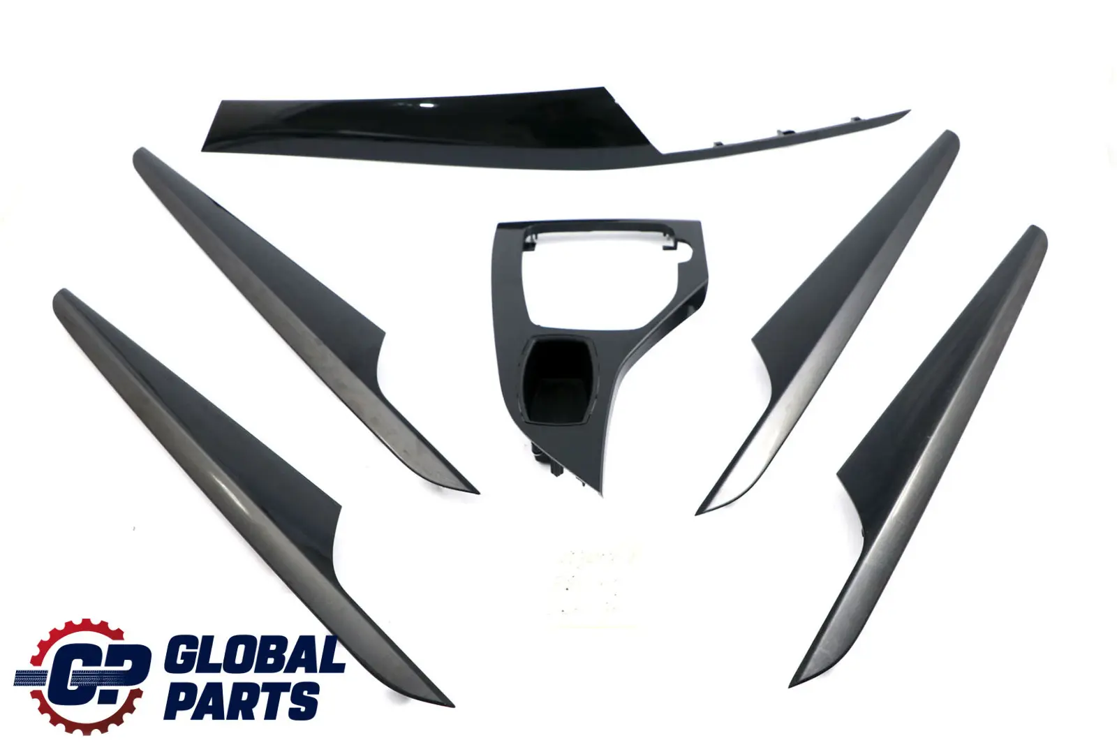BMW X1 Series E84 Set Trim Strip Dashboard Dash Cover Handle High Gloss Black