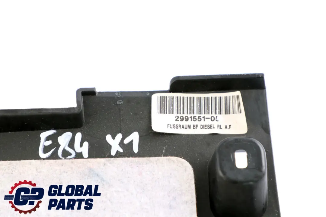 Passenger's Footwell Trim Panel Bottom Black to BMW X1 Series E84 with Part number 2991551 BMW X1 Series E84 Passenger's Footwell Trim Panel Bottom Black - SKU rhd-2991551 - Part number 2991551