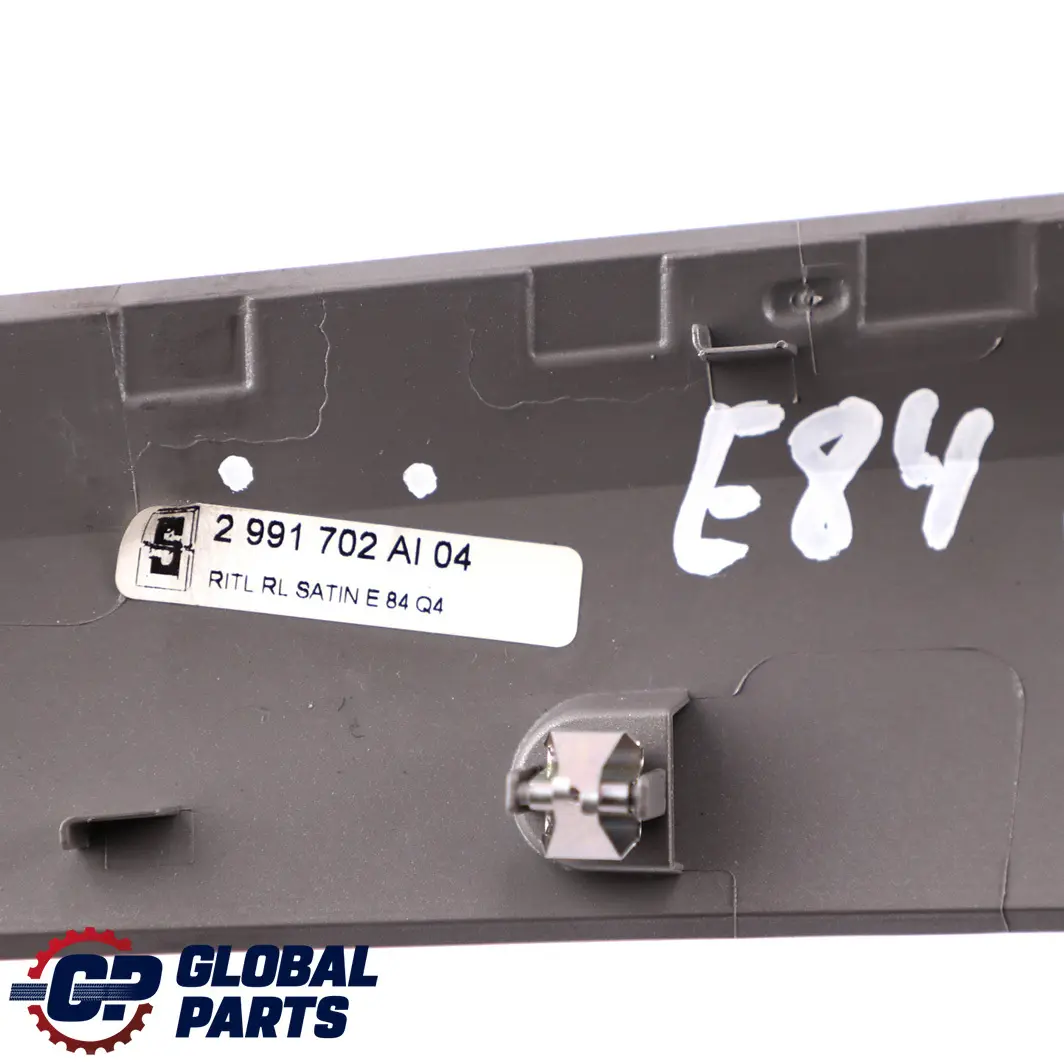 BMW X1 E84 Decor Strip Trim Dashboard Console Cover Satinsilber Silver - SKU rhd-2991702 - Part number 2991702