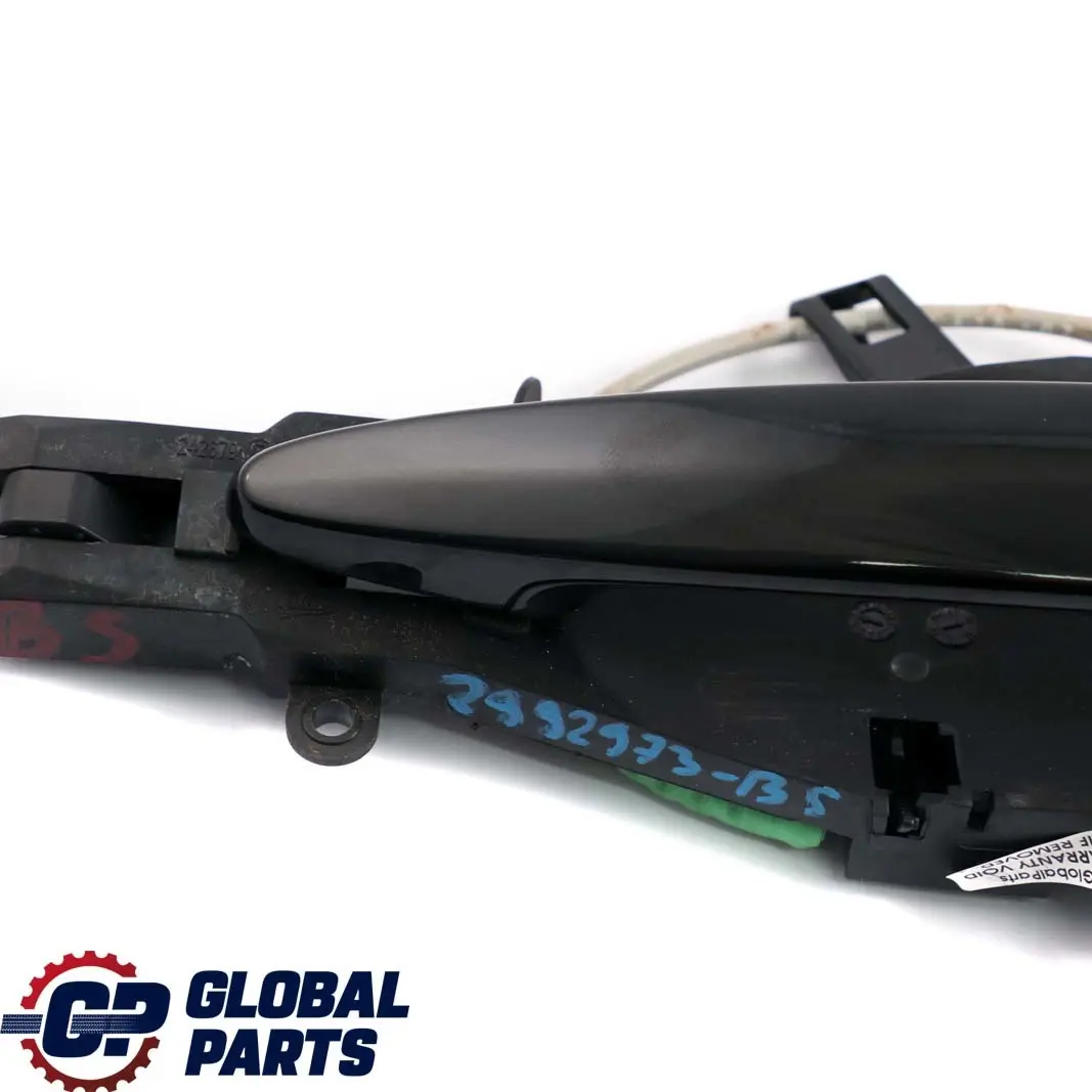 Front Left Outside Door Grab Handle N/S Black Sapphire Metallic 475 to BMW X1 E84 with Part number 2992973 BMW X1 E84 Front Left Outside Door Grab Handle N/S Black Sapphire Metallic 475 - SKU rhd-2992973-BS - Part number 2992973