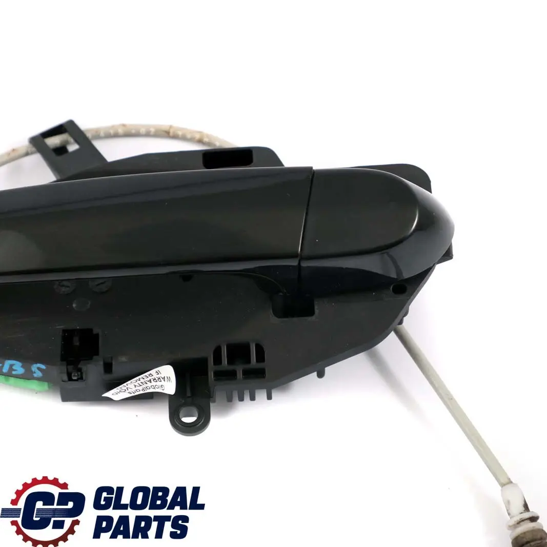 Front Left Outside Door Grab Handle N/S Black Sapphire Metallic 475 to BMW X1 E84 with Part number 2992973 BMW X1 E84 Front Left Outside Door Grab Handle N/S Black Sapphire Metallic 475 - SKU rhd-2992973-BS - Part number 2992973