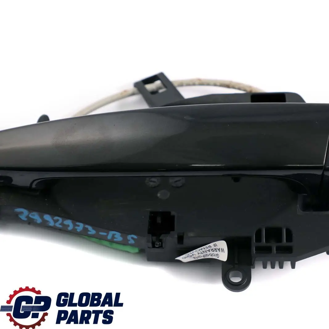 Front Left Outside Door Grab Handle N/S Black Sapphire Metallic 475 to BMW X1 E84 with Part number 2992973 BMW X1 E84 Front Left Outside Door Grab Handle N/S Black Sapphire Metallic 475 - SKU rhd-2992973-BS - Part number 2992973