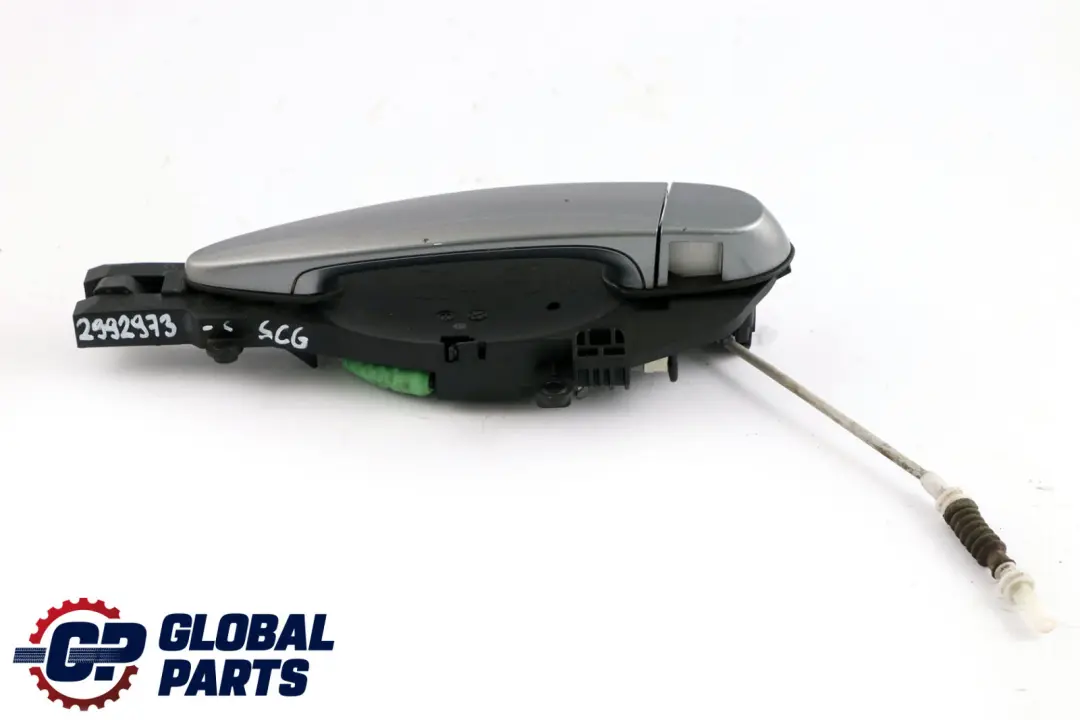 Front Left Outside Door Grab Handle N/S Spacegrau Grey A52 to BMW X1 Series E84 with Part number 2992973 BMW X1 Series E84 Front Left Outside Door Grab Handle N/S Spacegrau Grey A52 - SKU rhd-2992973-SCG - Part number 2992973